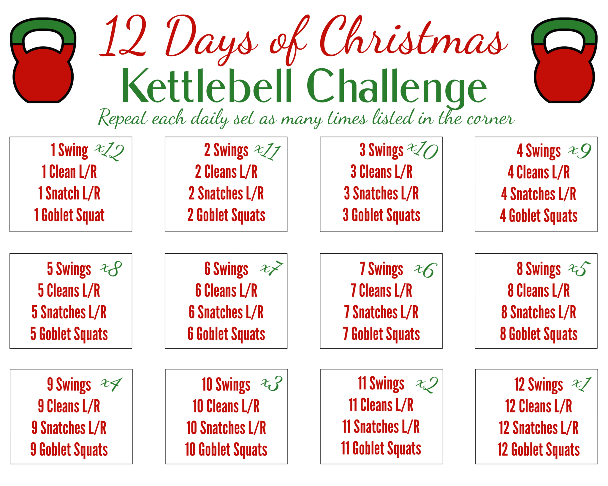 You are currently viewing 12 Days of Christmas workout