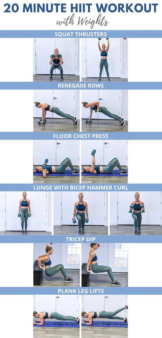dumbbell hiit workout plan