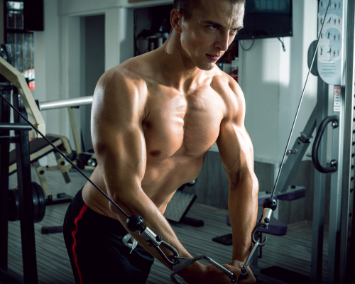 single arm cable flys
inner chest workout