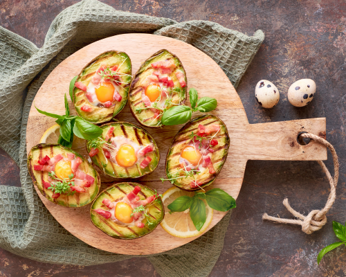 avocado boat eggs
Low-Carb Breakfast Ideas