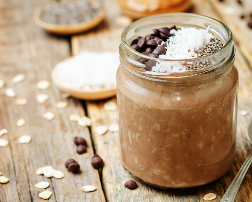 chocolate overnight oats
Low-Carb Breakfast Ideas