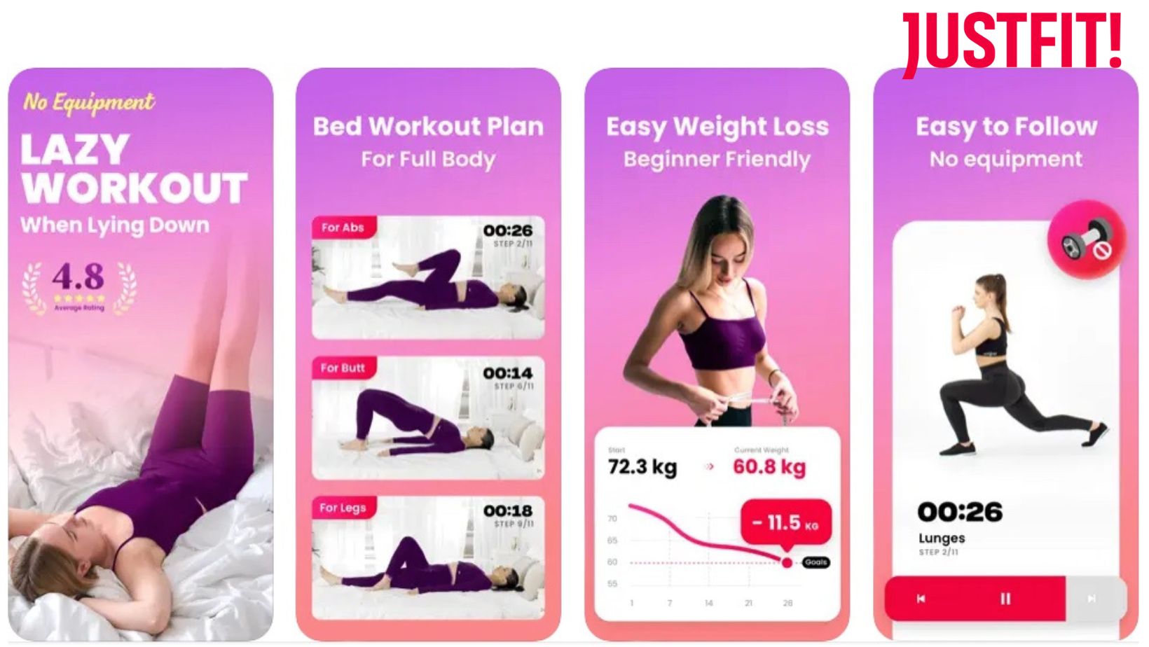 Download justfit app fitness for weight loss