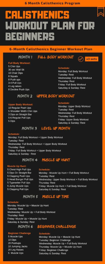 beginner calisthenics workout plan