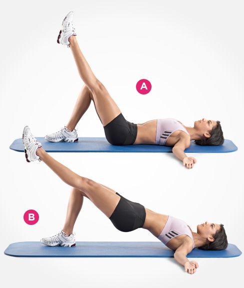 single leg glute bridge