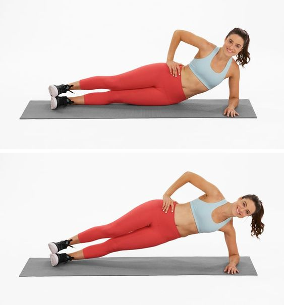 side plank hip dips