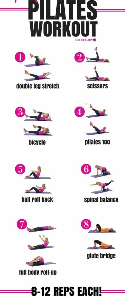 intermediate mat pilates workout