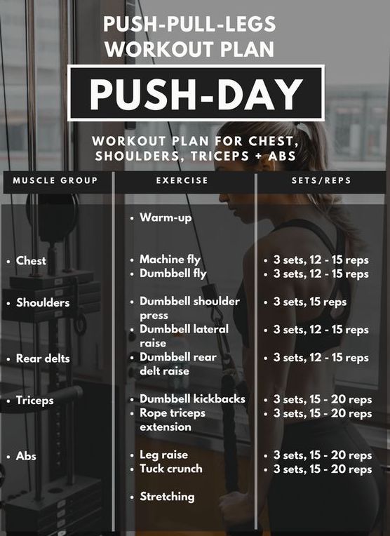 push day workout plan