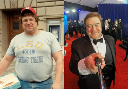 John Goodman before and after his weight loss comparison.